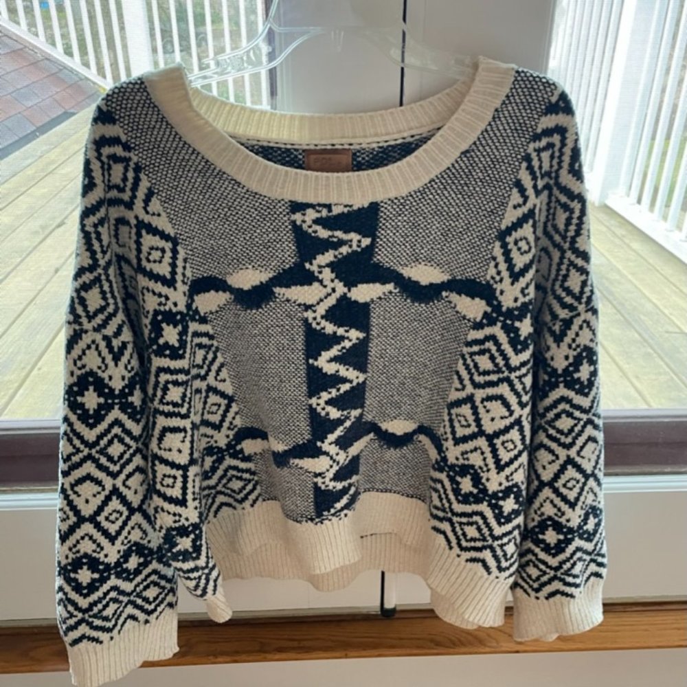 POL cozy scandinavian patterned sweater